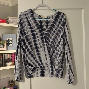 Lovestitch Long sleeve tie die shirt